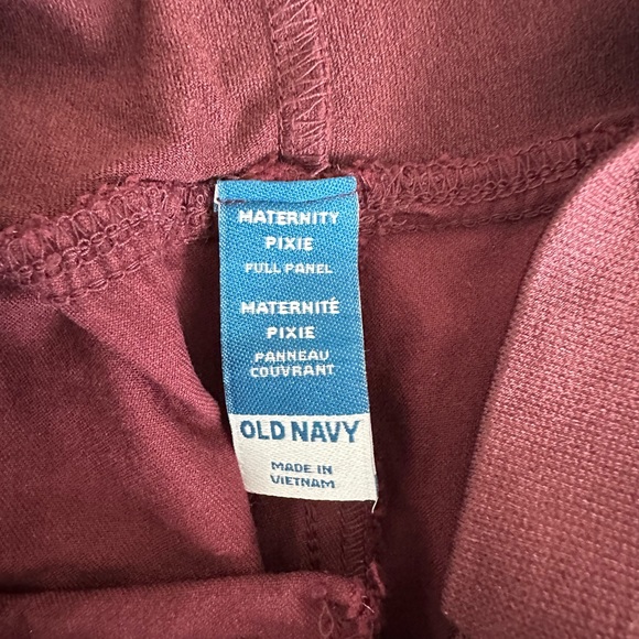 Old Navy Maternity Full Panel Pixie Ankle Pants - Raisin Arizona - Picture 11 of 11